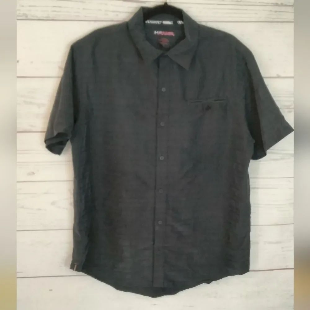 Hawks Charcoal Button Down Shirt